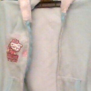 A blue winter hello kitty jacket.